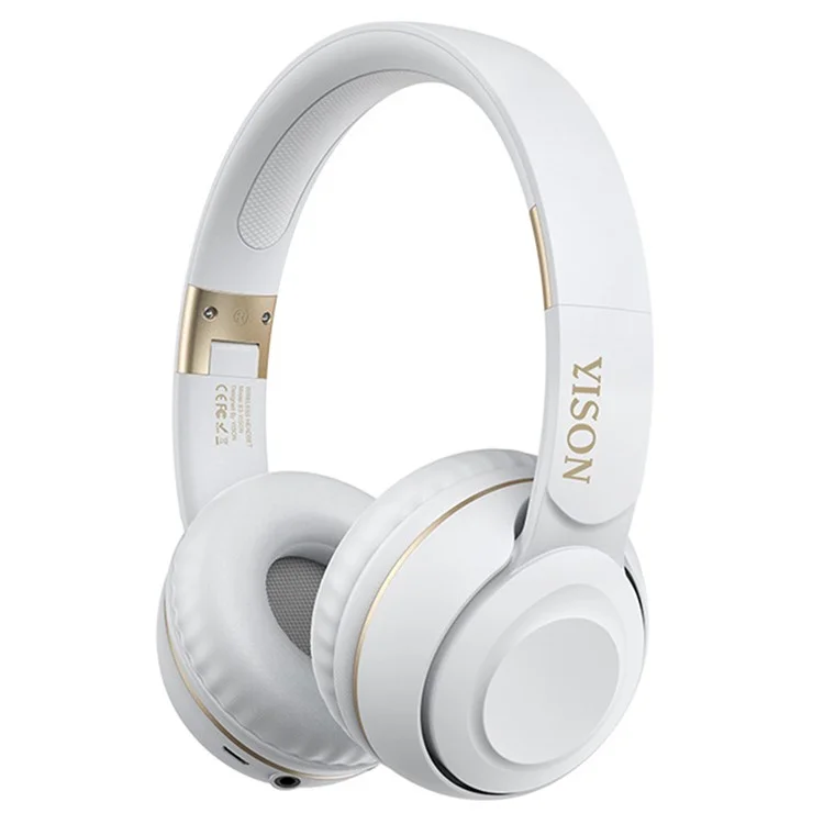 Yison B3 Bluetooth 5.0 Auriculares Inalámbricos Auriculares Auriculares Over-ear Auriculares Deportes Plegables - Blanco