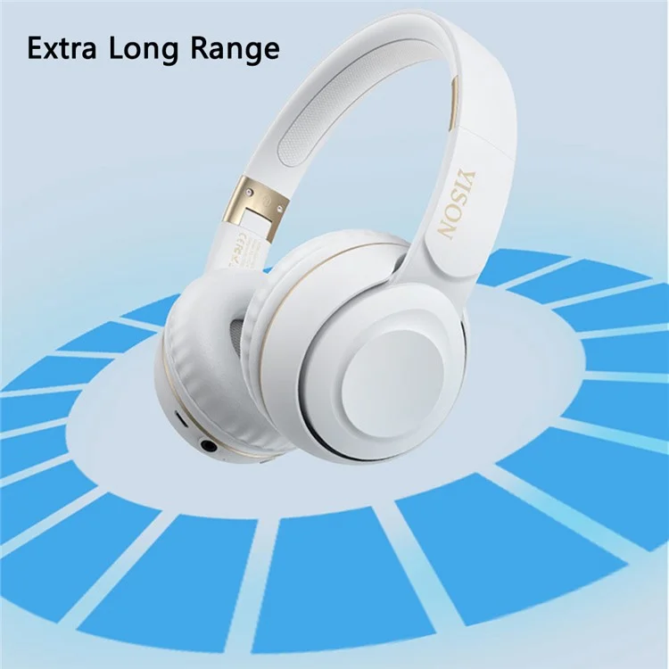 Yison B3 Bluetooth 5.0 Auriculares Inalámbricos Auriculares Auriculares Over-ear Auriculares Deportes Plegables - Blanco