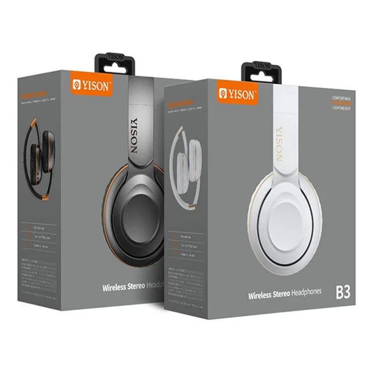 CELEBRAT B3 Bluetooth 5.0 Беспроводные наушники Over-Ear Наушники-гарнитура складные спортивные наушники - Белые