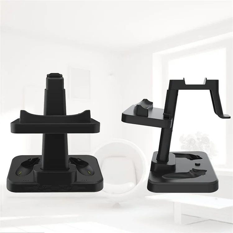 For Meta Quest 3 VR Display Stand Headset Magnetic Charging Base Storage Holder Bracket - Black