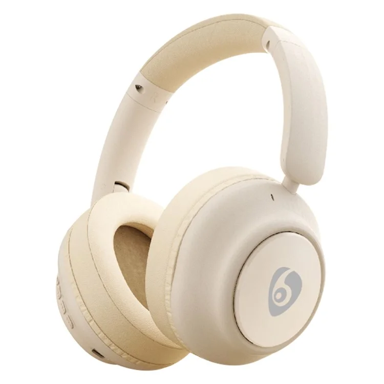 OVLENG FF93 Wireless Bluetooth-compatible Headphone Over-Ear Music Earphone Folding HiFi Stereo Sound Headset - Beige