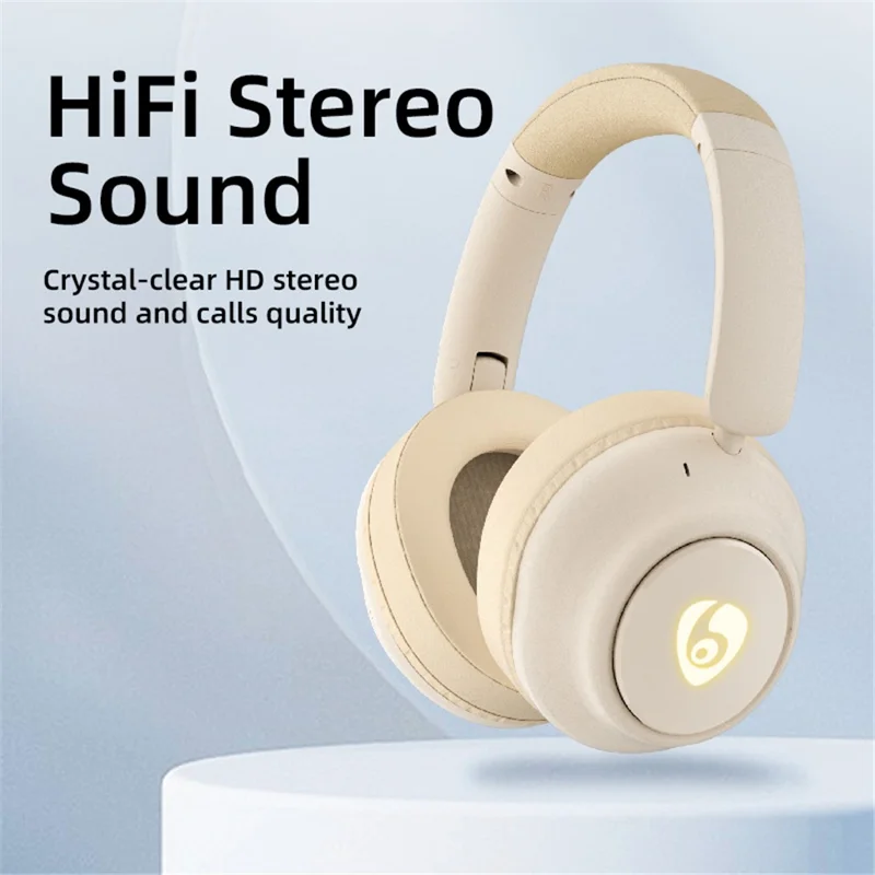 Auriculares inalámbricos Bluetooth OVLENG FF93 con cancelación de ruido, auricular plegable HiFi con sonido estéreo - Negro