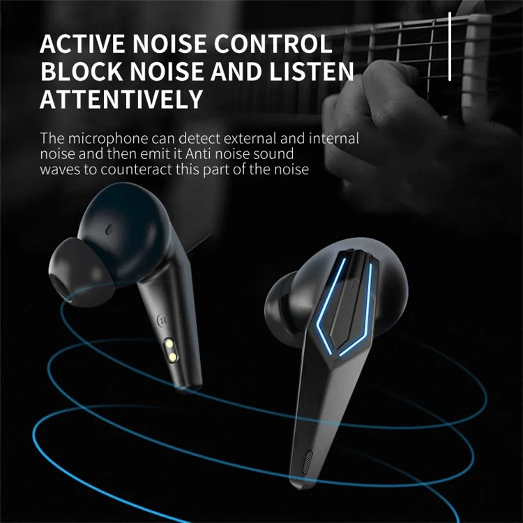OVLENG W70 HiFi Sound No Delay Gaming Earphones Wireless Bluetooth-compatible In-ear Headphones
