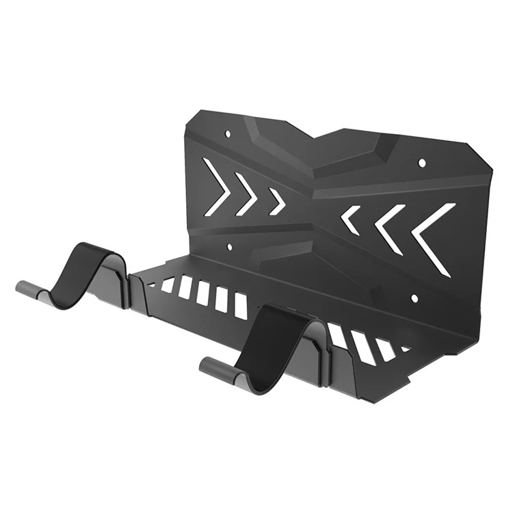 Per PS5 Game Console Host Controller Storage Holder Stand Wall Mounted Bracket con 2 Ganci