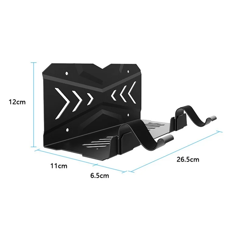 Per PS5 Game Console Host Controller Storage Holder Stand Wall Mounted Bracket con 2 Ganci