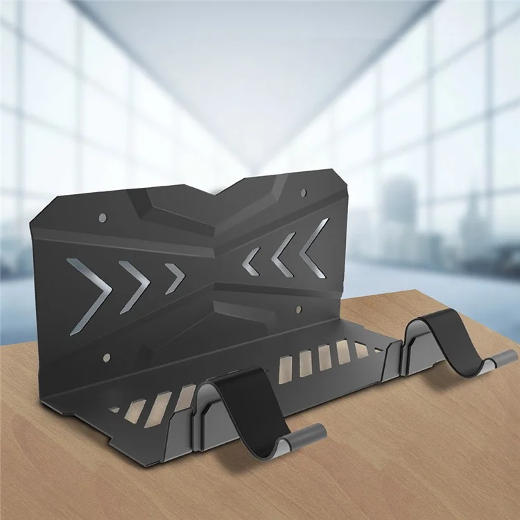 Per PS5 Game Console Host Controller Storage Holder Stand Wall Mounted Bracket con 2 Ganci