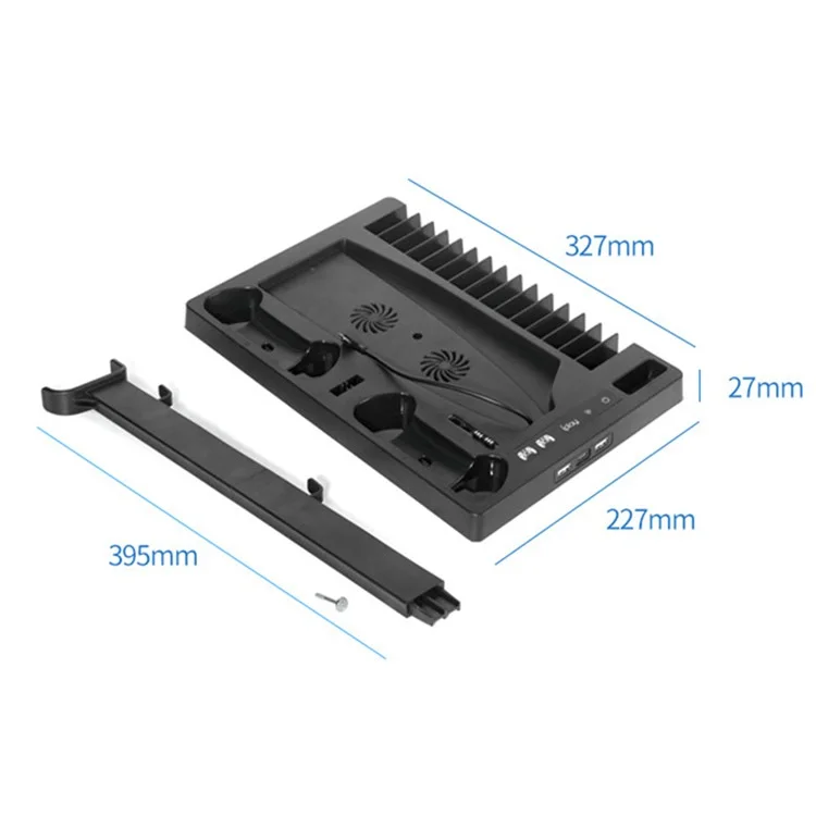 OIVO IV-P5246 For Sony PS5 Console Charge Stand Cooler Base ABS Headset Rack - White
