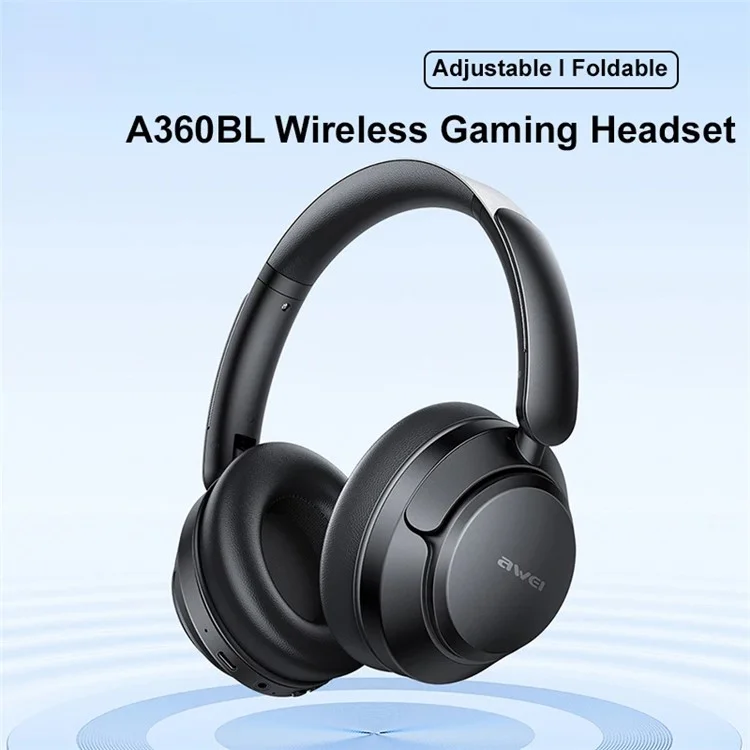 AWEI A360BL Wireless Gaming Headset with Mic, HiFi Stereo Low Latency Bluetooth-compatible Headphone