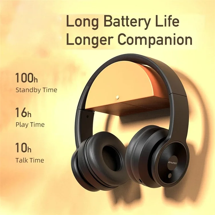 AWEI A996BL Over-earless Wireless Headset Bluetooth Fone de Ouvido PC Fone de Jogo