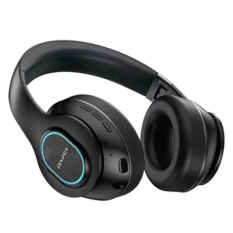 AWEI A100BL Bluetooth-compatible Headphone Wireless Headset with Colorful Light