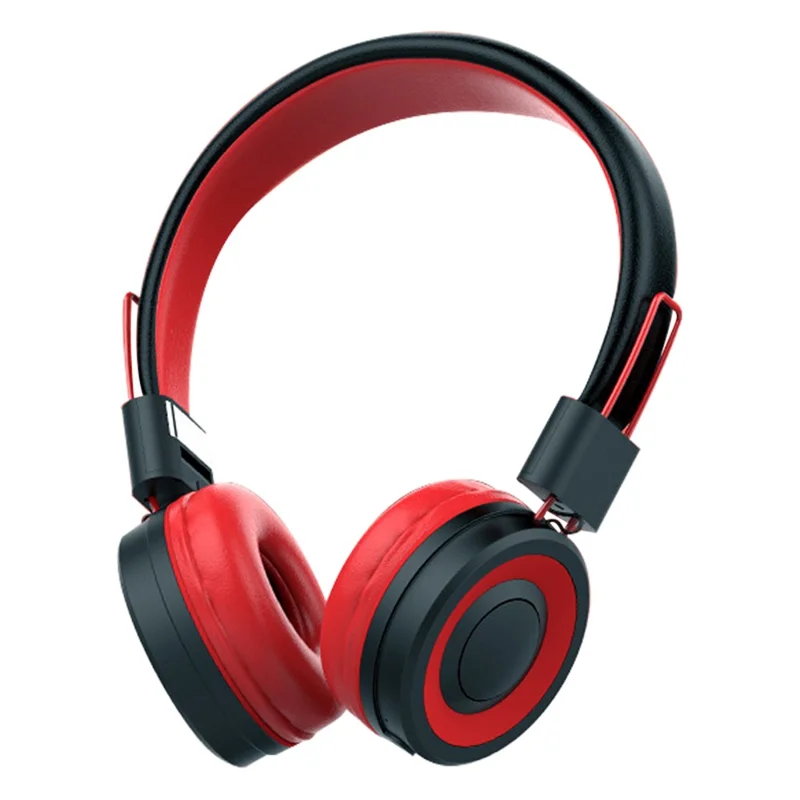 CELEBRAT A4 Foldable Over-Ear Wired Headphone Wireless Bluetooth-compatible Gaming Headset - Red