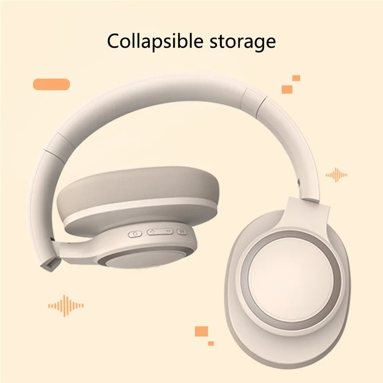 Oreillette Bluetooth sans fil P3960 avec annulation active du bruit et son stéréo pour le jeu - Beige