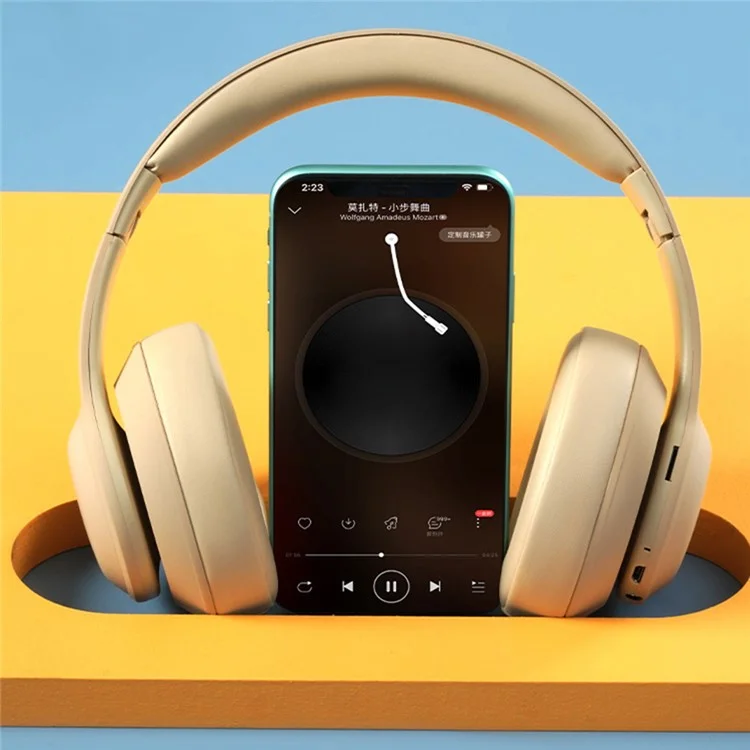 Écouteur Bluetooth sans fil SN81 9D Stéréo Son Gaming Casque - Kaki