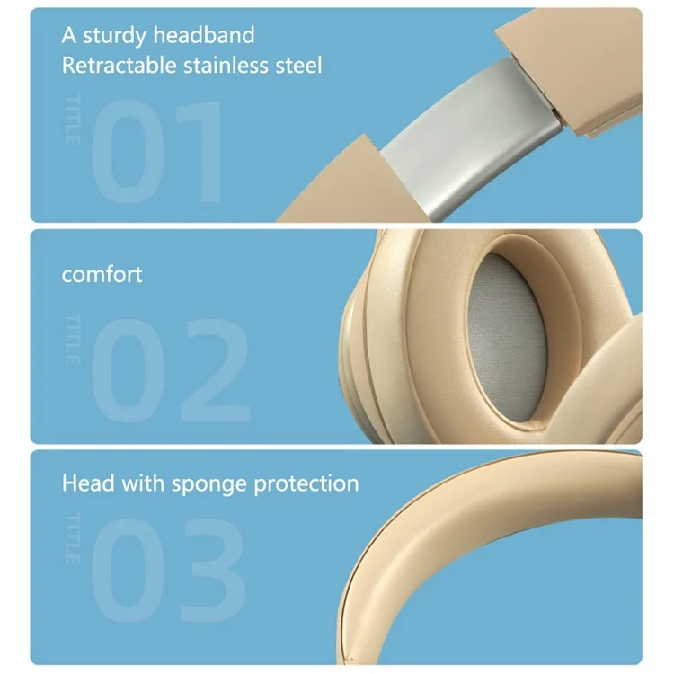 Écouteur Bluetooth sans fil SN81 9D Stéréo Son Gaming Casque - Kaki
