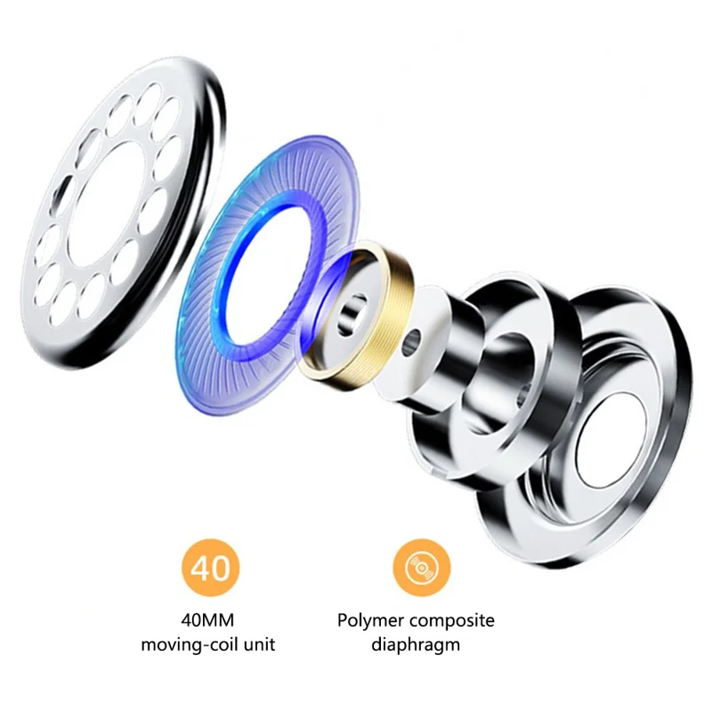 SN81 Wireless Bluetooth-compatible Earphone 9D Stereo Sound Gaming Headphone - Wine Red