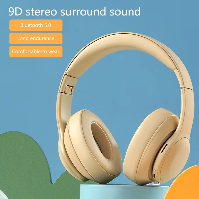 SN81 Wireless Bluetooth-compatible Earphone 9D Stereo Sound Gaming Headphone - Blue