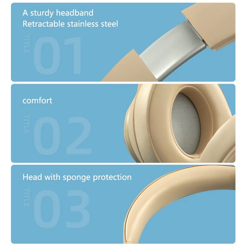 SN81 Wireless Bluetooth-compatible Earphone 9D Stereo Sound Gaming Headphone - Blue