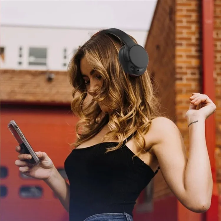 P3967 Складные Bluetooth-наушники с активным шумоподавлением, беспроводные игровые наушники - Черные