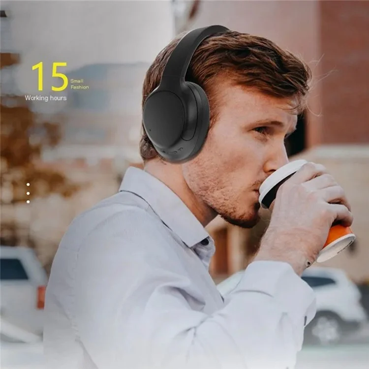 P3967 Складные Bluetooth-наушники с активным шумоподавлением, беспроводные игровые наушники - Черные