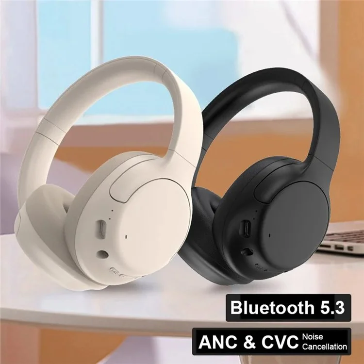 P3967 Складные Bluetooth-наушники с активным шумоподавлением, беспроводные игровые наушники - Черные