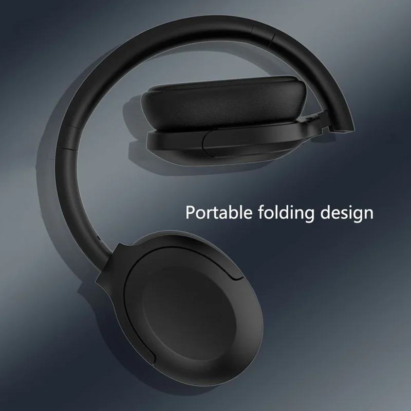 P3965 ANC Bluetooth-compatible Earphone Wireless Foldable Gaming Headphone - Grey