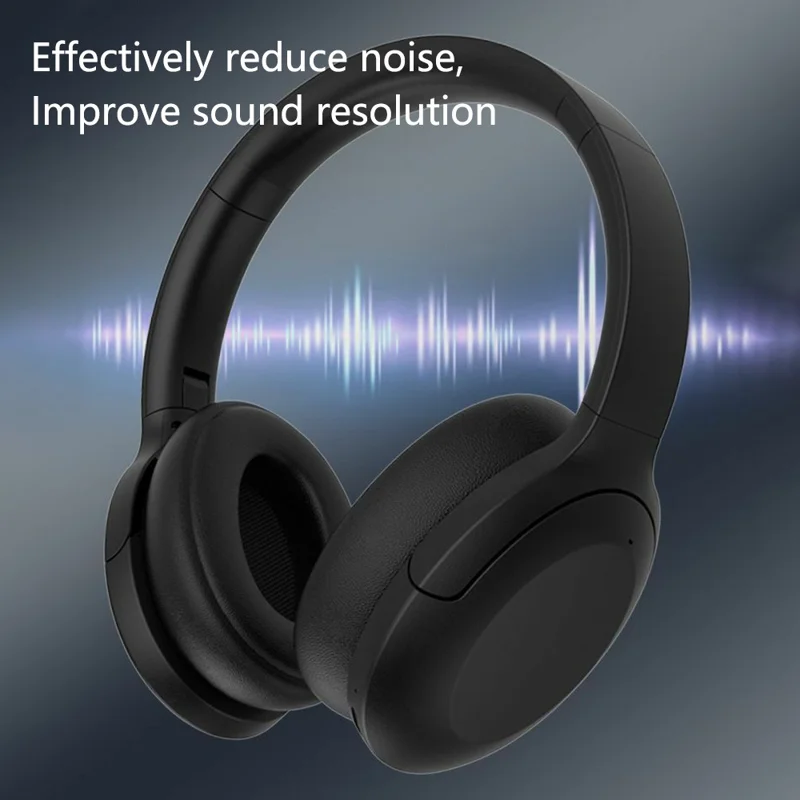P3965 ANC Bluetooth-compatible Earphone Wireless Foldable Gaming Headphone - Grey