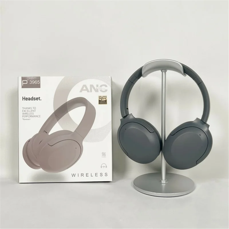 P3965 ANC Bluetooth-compatible Earphone Wireless Foldable Gaming Headphone - Grey