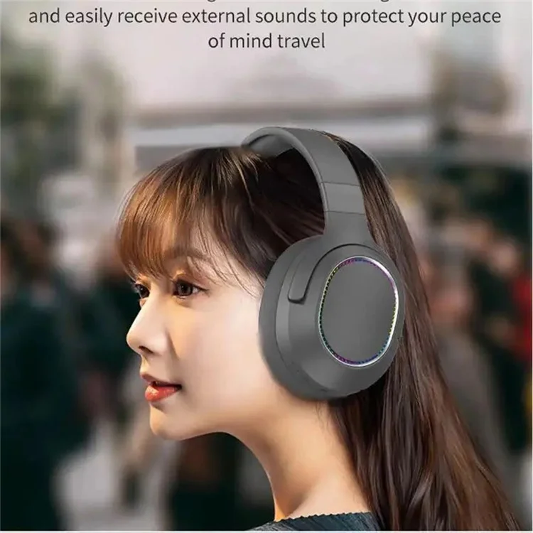 P2963 Wireless Headphone Bluetooth 5.3 Headset Waterproof Gaming Earphone - Bege