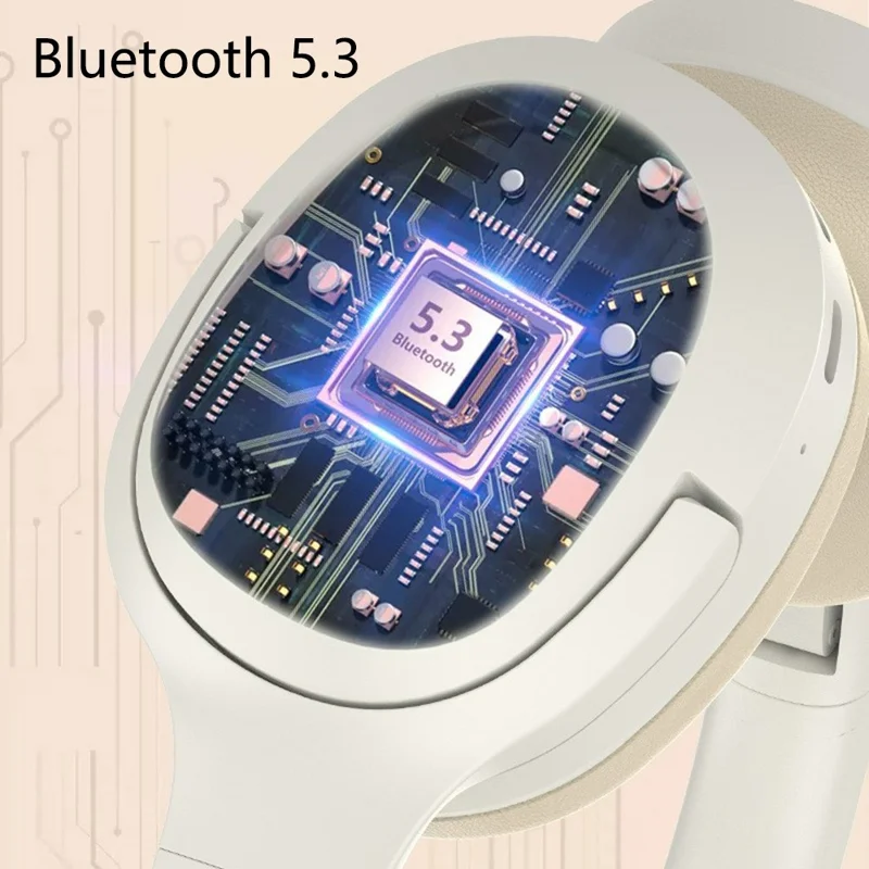 P2969 Over-Ear Wireless Bluetooth-compatible Earphone HiFi Stereo Sound Gaming Headphone - Grey