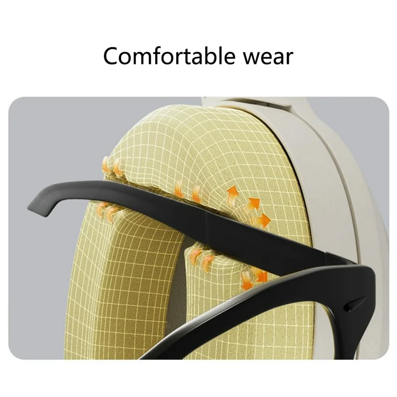 P2969 Over-Ear Wireless Bluetooth-compatible Earphone HiFi Stereo Sound Gaming Headphone - Grey