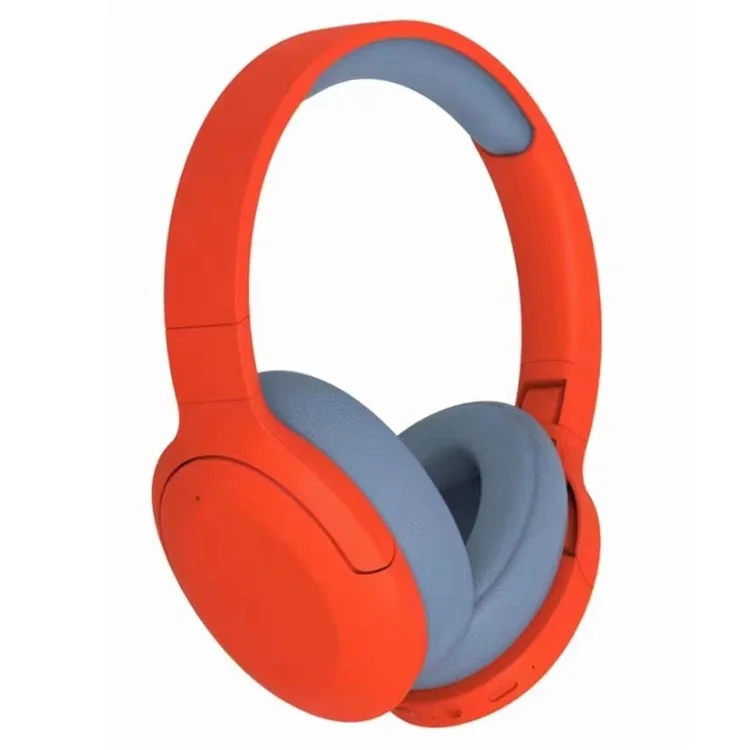 P2965 Over-Ear Wireless Bluetooth-compatible Headset Bass Effect Headphones Support TF Card - Orange