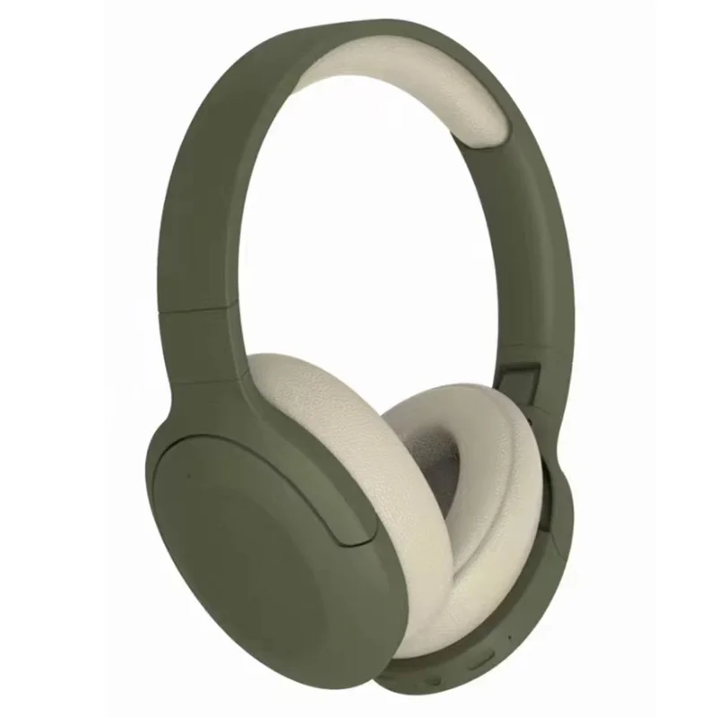 P2965 Over-Ear Wireless Bluetooth-compatible Headset Bass Effect Headphones Support TF Card - Army Green