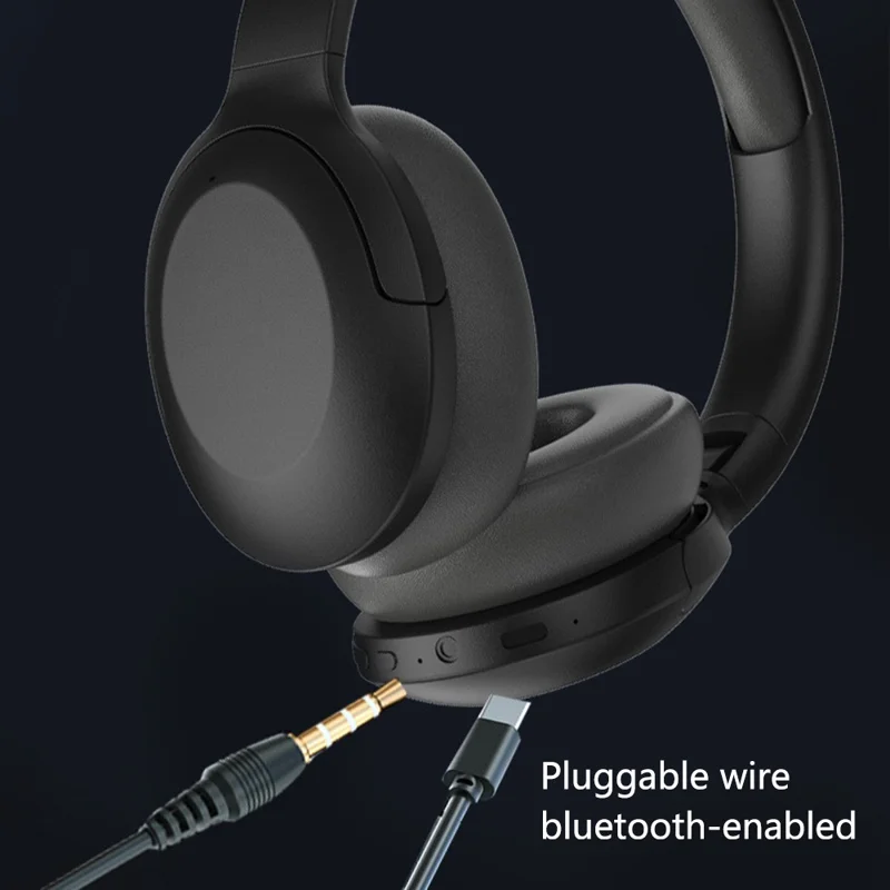 P2965 Over-Ear Wireless Bluetooth-compatible Headset Bass Effect Headphones Support TF Card - Army Green