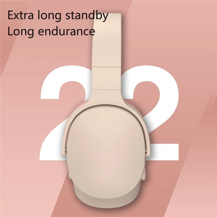 P2961 Wireless Bluetooth-compatible Headphones Over-Ear Lightweight Headset - Pink