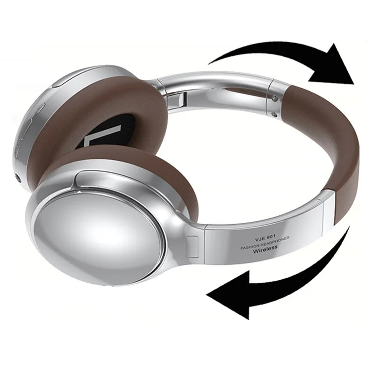 Складные беспроводные Bluetooth-наушники VJE901, Bluetooth-наушники, наушники для игр - коричневые