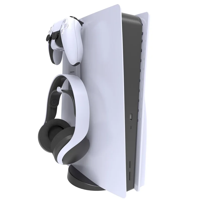 Headset Stand Hanger for PS5 Slim / Xbox Series X / PS VR Controller Headphone Hook - White