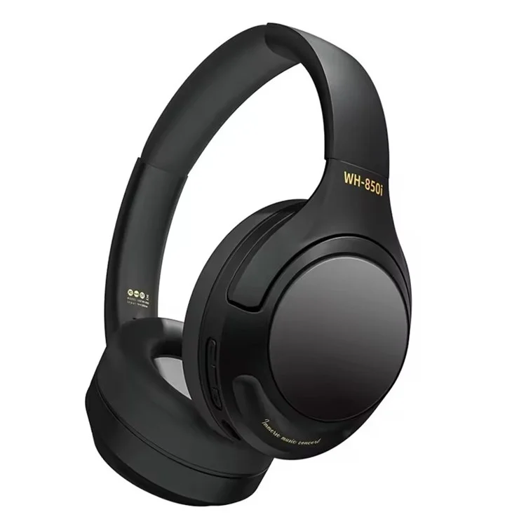 WH850i Pro Max Over-ear Wireless Bluetooth-compatible Headset ANC Stereo Music Gaming Headphone - Black