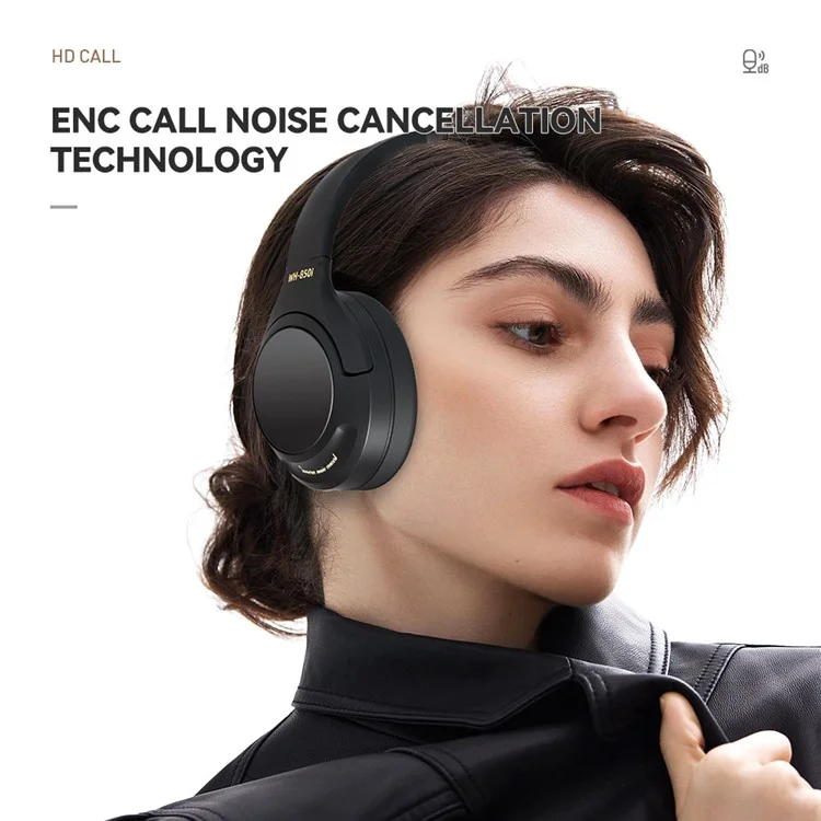 WH850i Pro Max Over-ear Wireless Bluetooth-compatible Headset ANC Stereo Music Gaming Headphone - Black