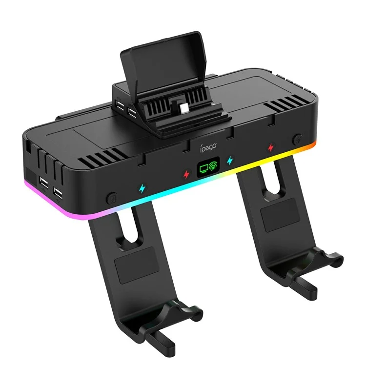 IPEGA PG-SW109 Para Nintendo Switch / OLED Four USB Multifuncional RGB Montado em Parede Com Função de Screencasting