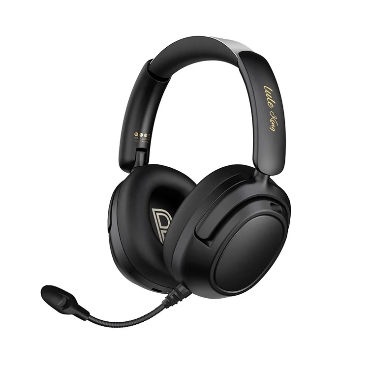 Auriculares inalámbricos 2,4 G con ANC, auriculares Bluetooth, auriculares musicales para juegos - Negro