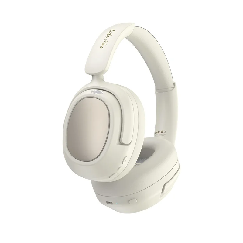 2.4G Wireless Headphone ANC Headset Bluetooth-compatible Music Gaming Earphone - White