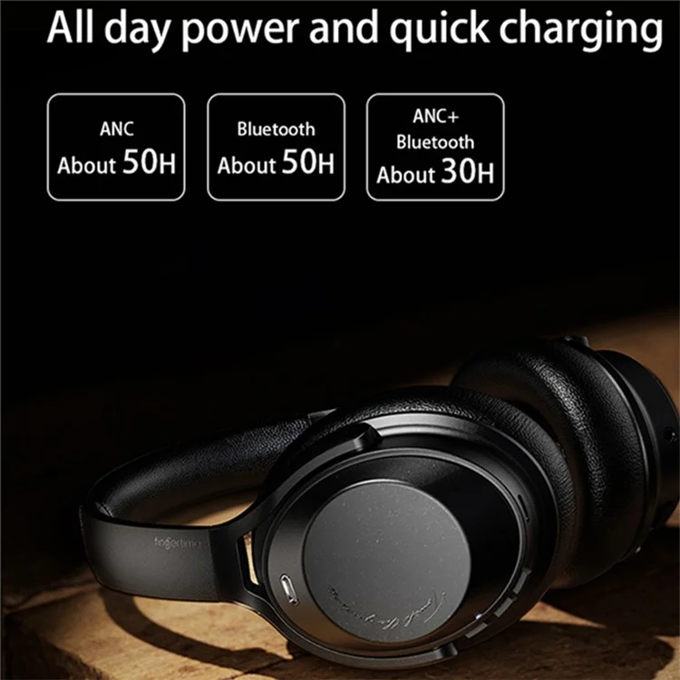 A06 ANC Wireless Headset Bluetooth Headphone Music Gaming Earphone - Black