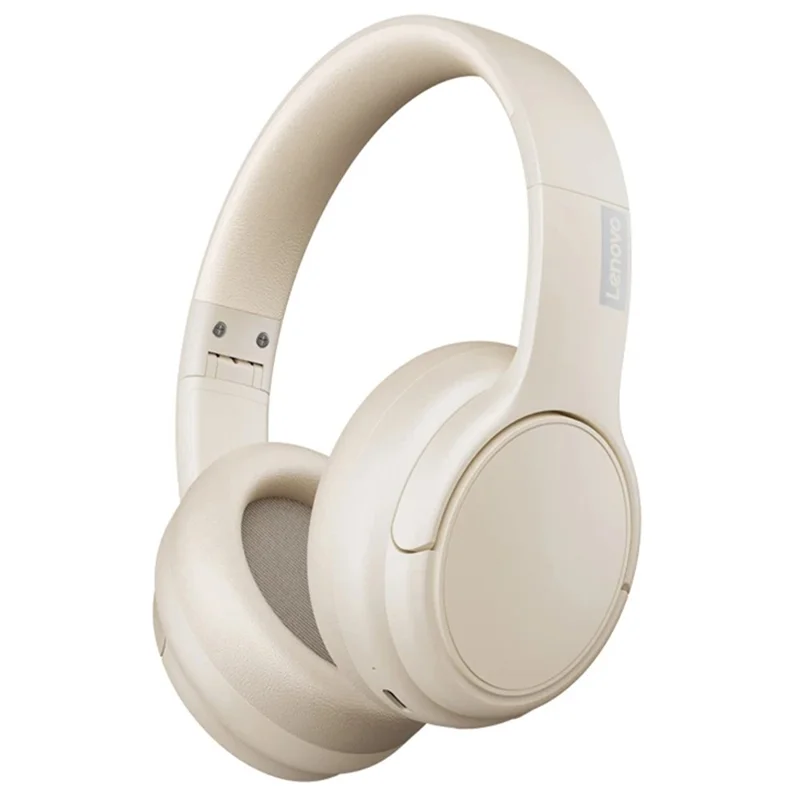 LENOVO Thinkplus TH20 Foldable Over The Ear Wireless Headset Bluetooth Headphones - Beige