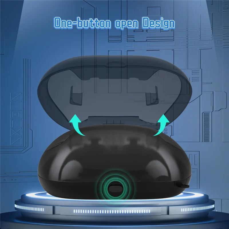 JYS JYS-P5207 Für Sony PS5 / PS5 Elite Controller Transparentes Fenster Aufbewahrungstasche mit Zubehör - Schwarz