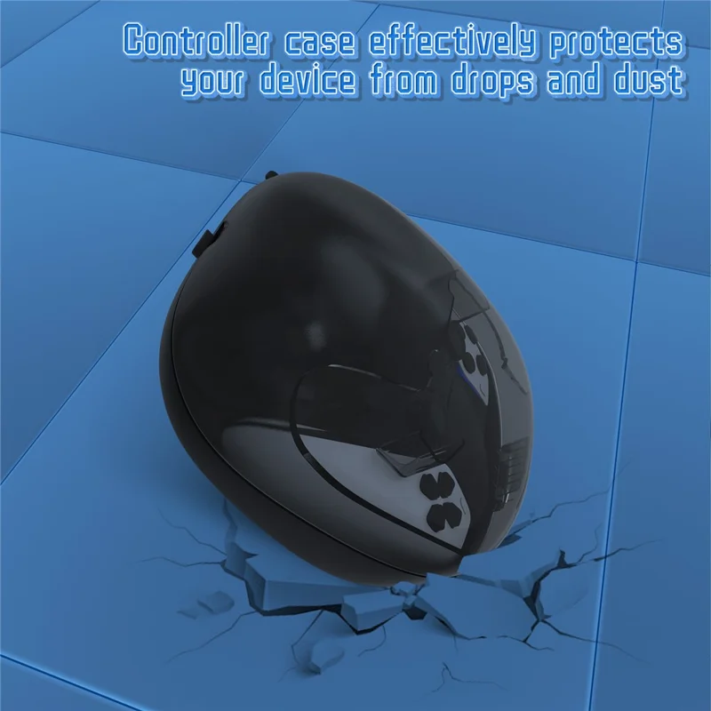 JYS JYS-P5207 Für Sony PS5 / PS5 Elite Controller Transparentes Fenster Aufbewahrungstasche mit Zubehör - Schwarz
