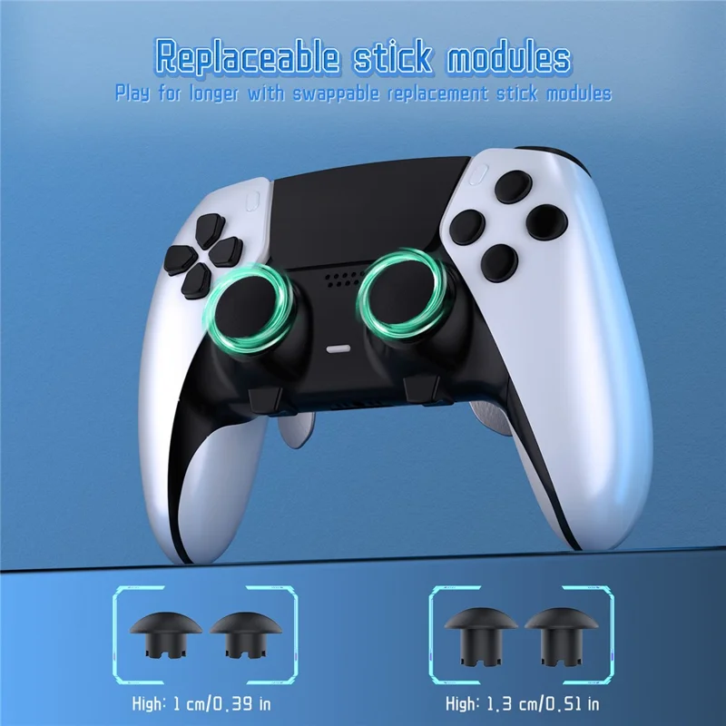 JYS JYS-P5207 Für Sony PS5 / PS5 Elite Controller Transparentes Fenster Aufbewahrungstasche mit Zubehör - Schwarz