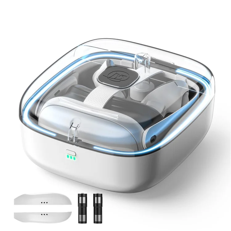 Socle de charge JYS JYS-MQ002 pour Meta Quest 3 avec étui de rangement à lumière RVB et 2 batteries