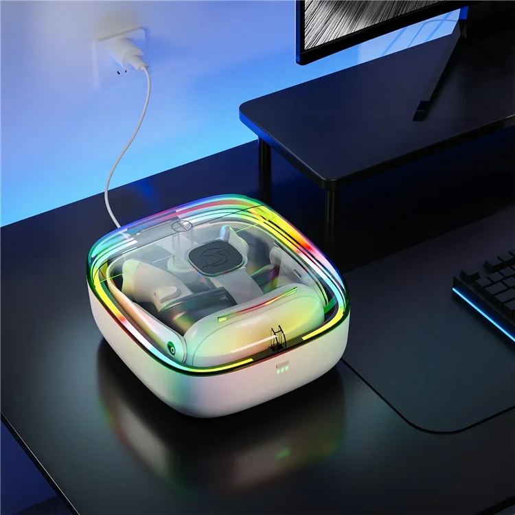 Socle de charge JYS JYS-MQ002 pour Meta Quest 3 avec étui de rangement à lumière RVB et 2 batteries
