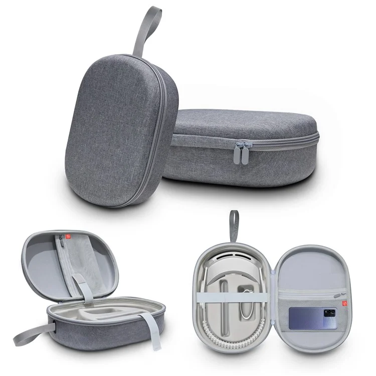 JYS JYS-APP001 Bolsa de Almacenamiento para Accesorios de Apple Vision Pro VR, Funda de Lino Gris