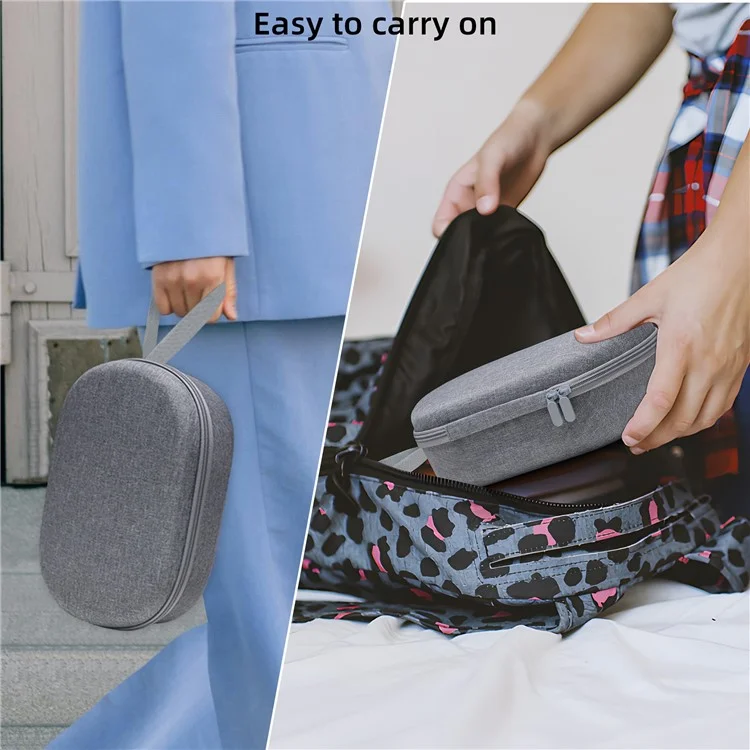 JYS JYS-APP001 Bolsa de Almacenamiento para Accesorios de Apple Vision Pro VR, Funda de Lino Gris